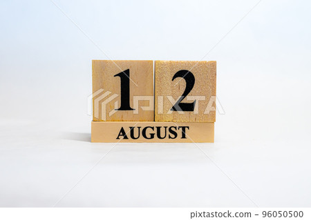 日期塊日曆 8 月 12 日 96050500