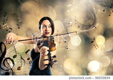 Charming violinist Charming violinist 96050694