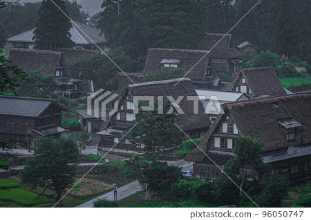 Etchu Gokayama in cloudy weather Ainokura gassho-zukuri village 96050747