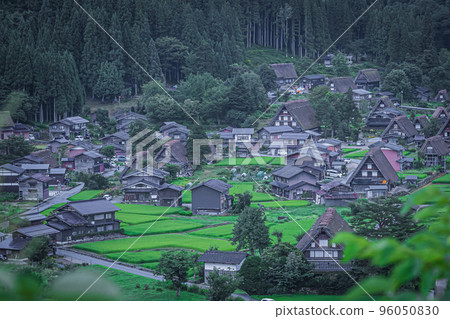 夏天的白川鄉風景 夏天的白川鄉風景 96050830