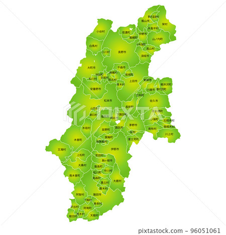 長野縣和市町村地圖 長野縣和市町村地圖 96051061