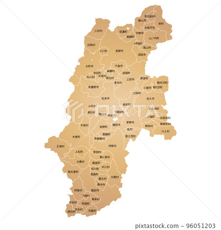 長野縣和市町村地圖 96051203