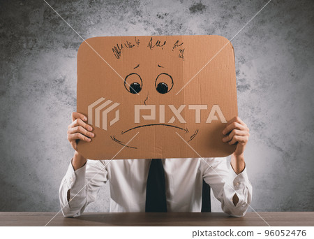 Negative businessman Negative businessman 96052476