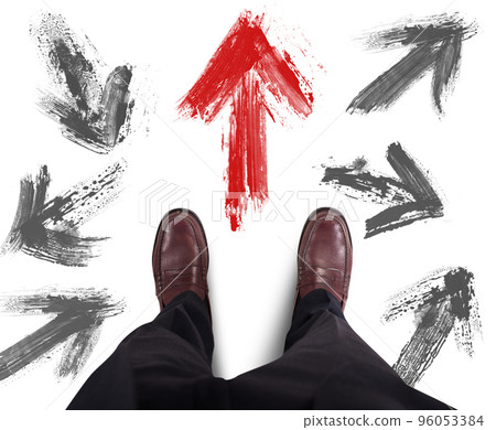 Businessman decided right direction 96053384