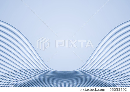 3D rendering silver and white graceful lines texture texture background 96053592