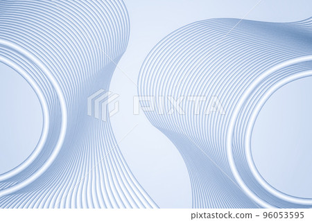 3D rendering silver and white graceful lines texture texture background 96053595