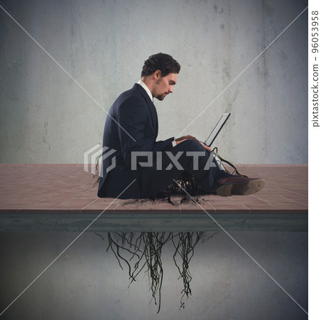Internet addiction concept Internet addiction concept 96053958