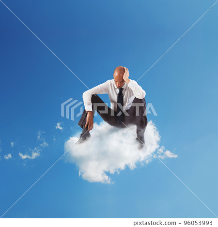 Loneliness businessman Loneliness businessman 96053993