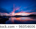 Sunset from Toyohama fishing port 96054606