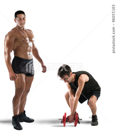 Gym instructor mockingly 96055165