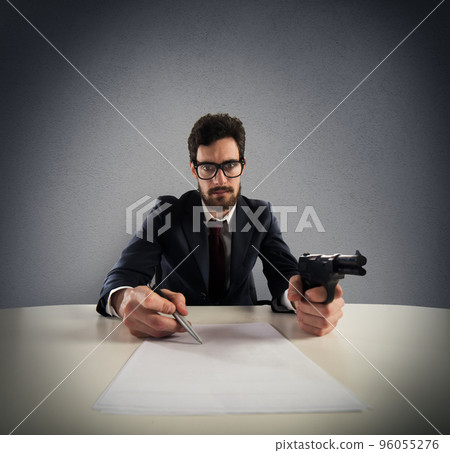 Force you to sign an agreement Force you to sign an agreement 96055276