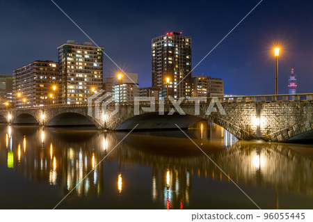 Night view of Bandai bridge Night view of Bandai bridge 96055445
