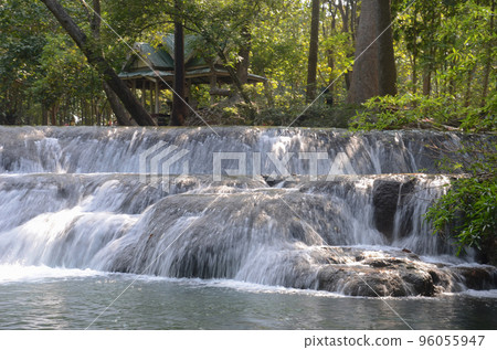 Beautiful landscape. View of Muak Lek Waterfall in muak lek arboretum at Saraburi province. Thailand 96055947