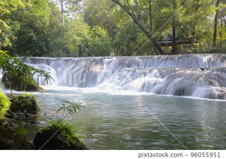 Beautiful landscape. View of Muak Lek Waterfall in muak lek arboretum at Saraburi province. Thailand 96055951