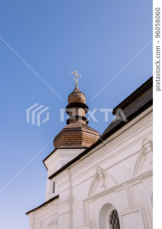 Orthodox church with domes against the sky 96056060