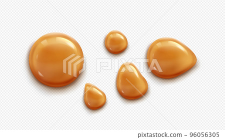 Caramel drops, toffee, sugar caramelization drips 96056305