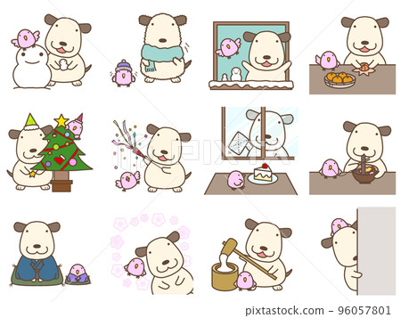 摩卡和桃子冬天 96057801