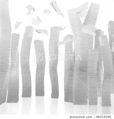 3D rendering of Endless bureaucracy 96058096