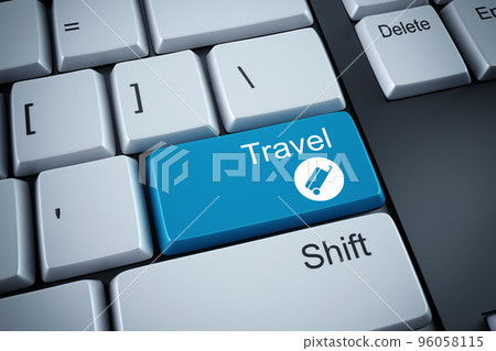 3D rendering of travel keyboard 96058115