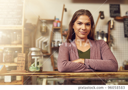 I made it happen. Portrait of an ambitious young small business owner. 96058583