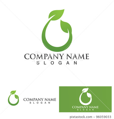 Leaf green logo and symbol vector Leaf green logo and symbol vector 96059033