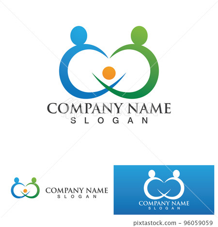 Adoption children logo and symbol health vector Adoption children logo and symbol health vector 96059059