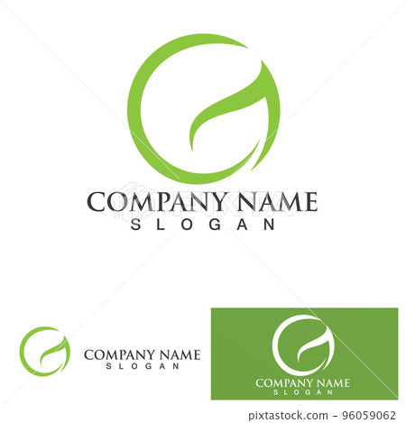 Leaf green logo and symbol vector Leaf green logo and symbol vector 96059062