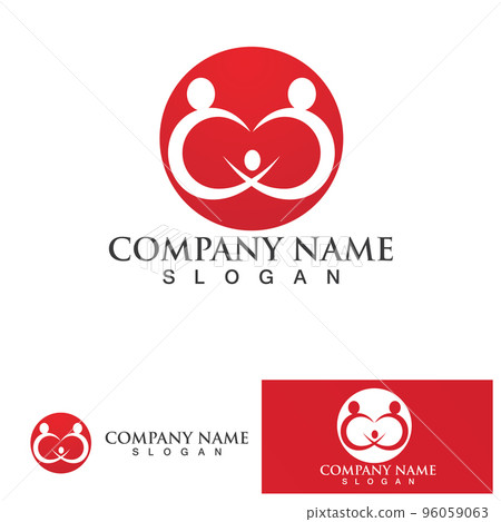 Adoption children logo and symbol health vector Adoption children logo and symbol health vector 96059063