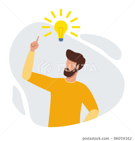 Man having great idea concept 96059162