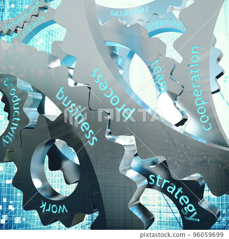 Concept of work with gear Concept of work with gear 96059699