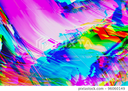 Motion Glitch Multicolored Distorted textured psychedelic background Motion Glitch Multicolored Distorted textured psychedelic background 96060149
