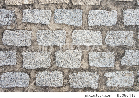 Old cobblestone pavement background texture 96060415