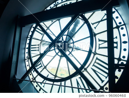 Ancient transparent clock in Orsay museum. Paris Ancient transparent clock in Orsay museum. Paris 96060468