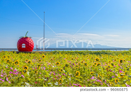 Fruit Bus Stop Strawberry Bus Stop [Konagai Town, Isahaya City, Nagasaki Prefecture] 96060875