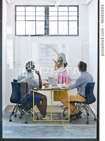 I think we have winner here. Cropped shot of a group of architects discussing plans. 96060889
