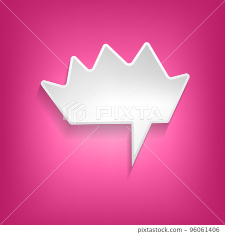 Vector comic speech bubble on color background. Isolated colorful banner, empty paper shape. Cartoon flat illustration for chat. Template frame. Hand draw style, dialog cloud. Vector comic speech bubble on color background. Isolated colorful banner, empty paper shape. Cartoon flat illustration for chat. Template frame. Hand draw style, dialog cloud. 96061406