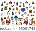 Merry christmas santa and christmas set 96061743