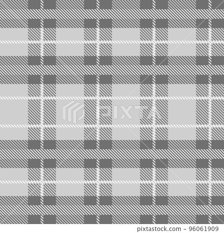Grey and white Scotland textile seamless pattern.Fabric texture check tartan plaid. Abstract geometric background for cloth, card, fabric. Monochrome graphic repeating design. Modern squared ornament. Grey and white Scotland textile seamless pattern.Fabric texture check tartan plaid. Abstract geometric background for cloth, card, fabric. Monochrome graphic repeating design. Modern squared ornament. 96061909