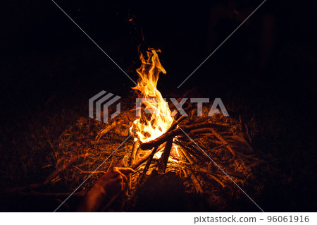 Bonfire at night Bonfire at night 96061916
