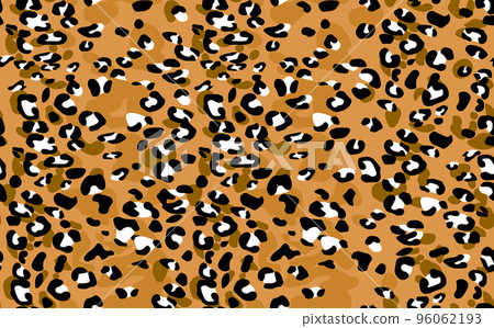 Abstract modern leopard seamless pattern. Animals trendy background. Color decorative vector stock illustration for print, card, postcard, fabric, textile. Modern ornament of stylized skin Abstract modern leopard seamless pattern. Animals trendy background. Color decorative vector stock illustration for print, card, postcard, fabric, textile. Modern ornament of stylized skin 96062193