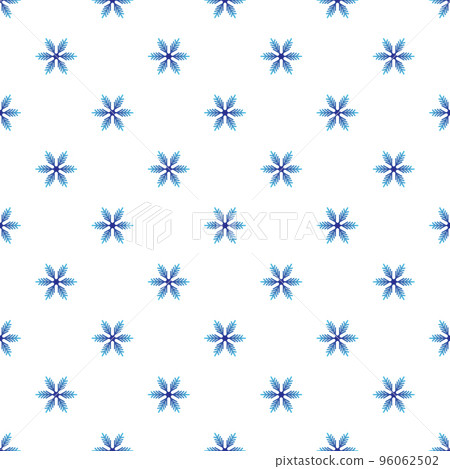 Winter seamless pattern with colorful gradient snowflakes on white background. Vector illustration for fabric, textile wallpaper, posters, gift wrapping paper. Christmas vector illustration. Winter seamless pattern with colorful gradient snowflakes on white background. Vector illustration for fabric, textile wallpaper, posters, gift wrapping paper. Christmas vector illustration. 96062502