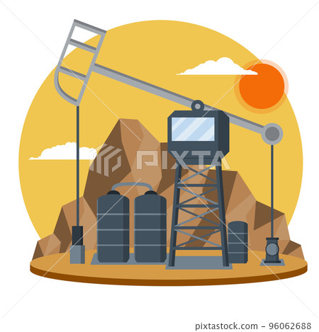 Oil rig. Extraction of minerals. 96062688