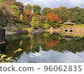 Pond and autumn leaves 96062835