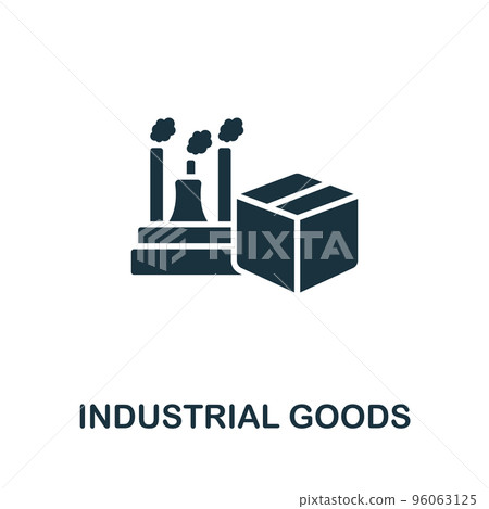 Industrial Goods icon. Monochrome simple Global Business icon for templates, web design and infographics 96063125