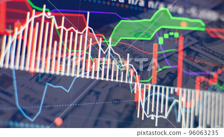 indicators including volume analysis for professional technical analysis on the monitor of a computer. Fundamental and technical analysis concept. indicators including volume analysis for professional technical analysis on the monitor of a computer. Fundamental and technical analysis concept. 96063235