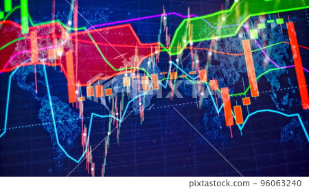 indicators including volume analysis for professional technical analysis on the monitor of a computer. Fundamental and technical analysis concept. indicators including volume analysis for professional technical analysis on the monitor of a computer. Fundamental and technical analysis concept. 96063240