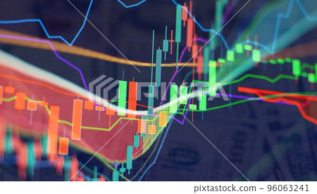 indicators including volume analysis for professional technical analysis on the monitor of a computer. Fundamental and technical analysis concept. indicators including volume analysis for professional technical analysis on the monitor of a computer. Fundamental and technical analysis concept. 96063241