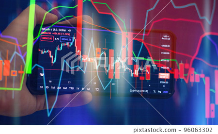 graph chart of stock market investment trading. The Forex graph chart on the digital screen. graph chart of stock market investment trading. The Forex graph chart on the digital screen. 96063302