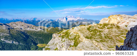 Marmolada - the highest mountain of the Dolomites, summit Punta Penia 3343 m, Italy 96063328
