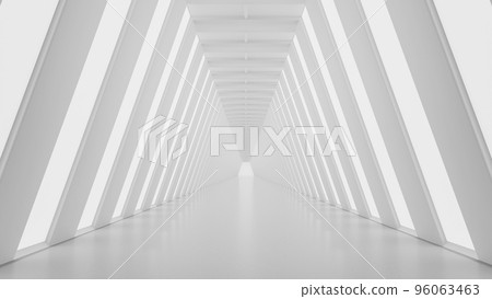 White futuristic tunnel  96063463